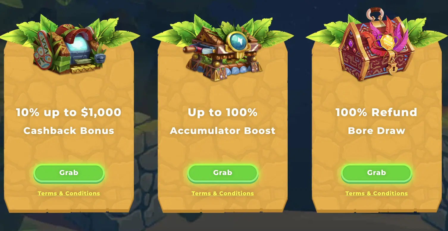 Wazamba cashback, accumulator boost and refund bonuses